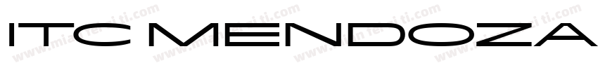 ITC Mendoza Roman Regular字体转换
